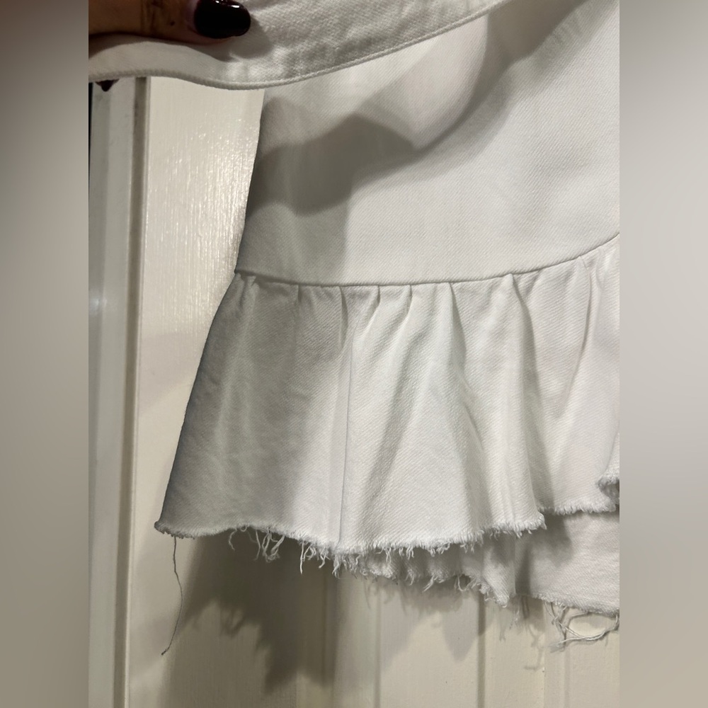 Paige White Skirt With Tie, Size Small - Picture 4 of 9